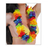 Couronne de cou hawaïenne colorée Nessiworld, collier de fête hawaïenne, 1 pièce